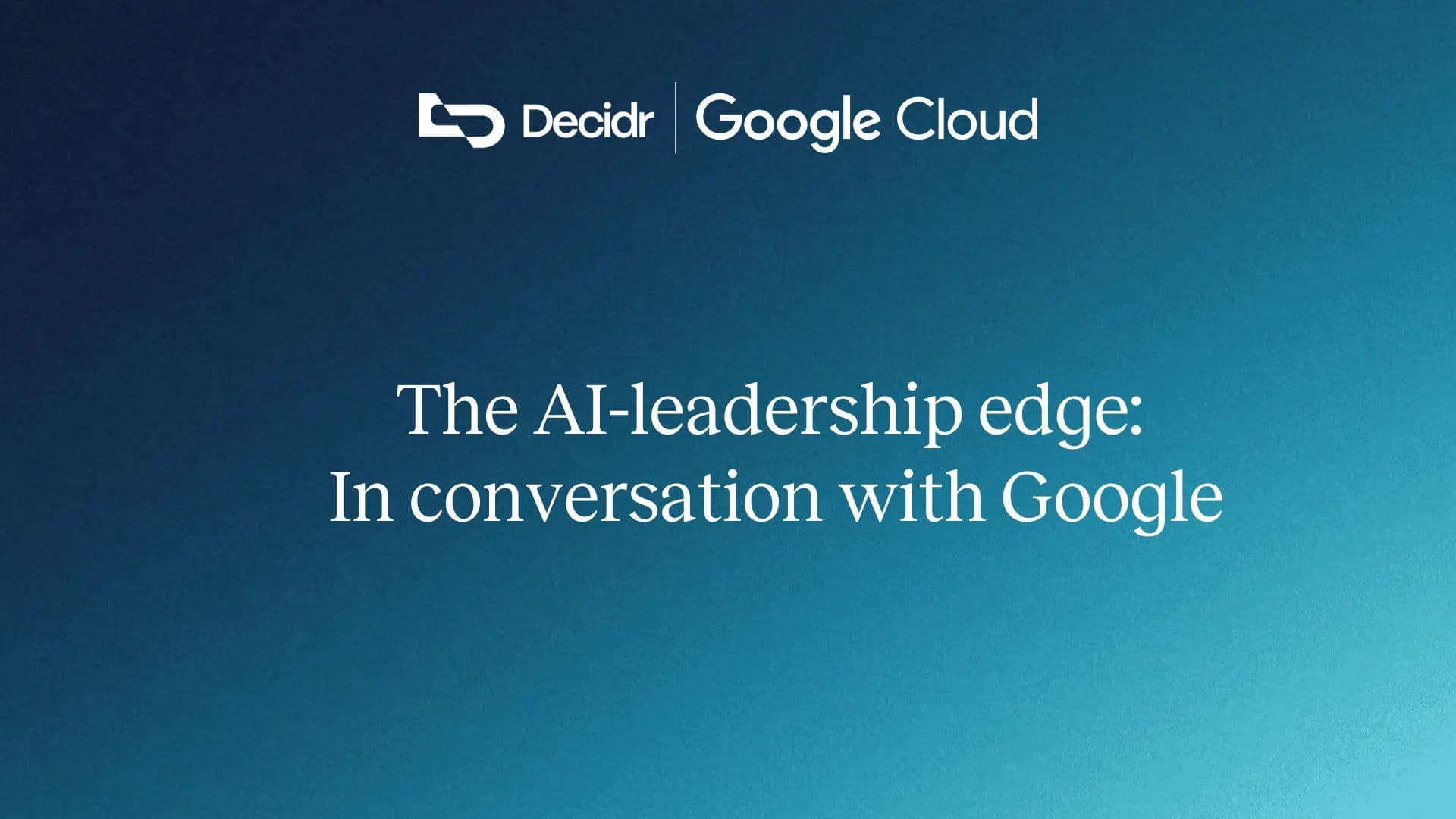 decidr google morning tea